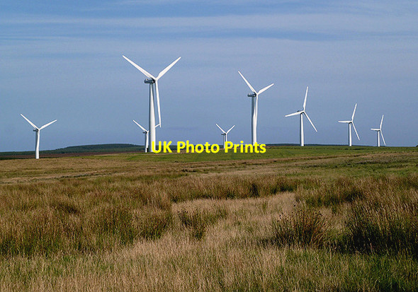 Photo 6"x4" Drone Hill Wind Farm Long Latch c2012