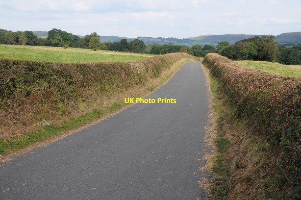 Photo 6"x4" Road to Llanafan-fawr Pentre-llwyn-llwyd c2012