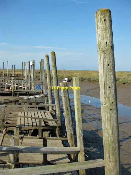 Photo 6"x4" Wooden jetties, Morston Quay Morston c2012