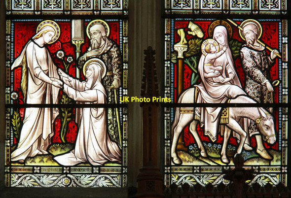 Photo 6"x4" St Mary, Rougham - Stained glass window High Rougham c2012