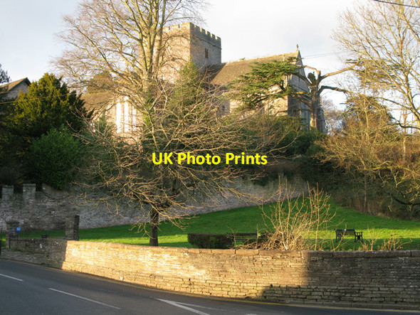 Photo 6"x4" Brecon cathedral from Struet Brecon\/Aberhonddu c2012