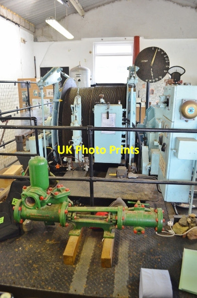 Photo 6"x4" Levant Mine - Electric winder Lower Boscaswell c2012