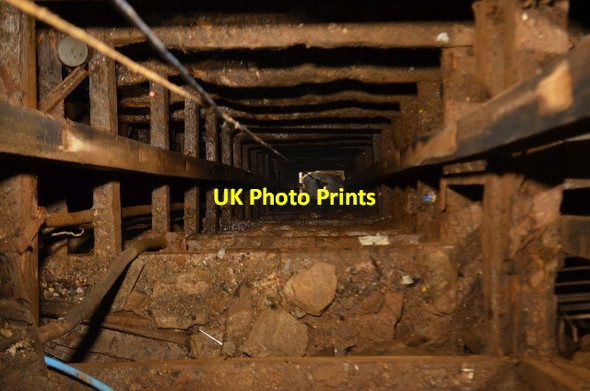 Photo 6"x4" Levant Mine - shaft Lower Boscaswell c2012