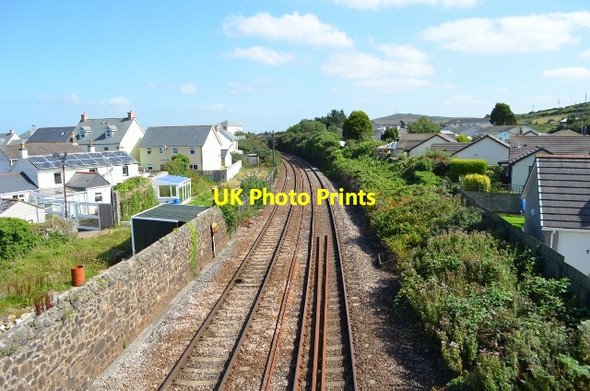 Photo 6"x4" Railway Line - GWR Mainline Camborne c2012
