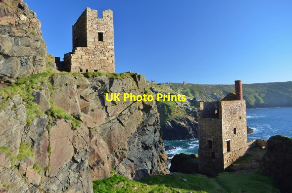 Photo 6"x4" Evening at Bottallack Mine Boscean c2012