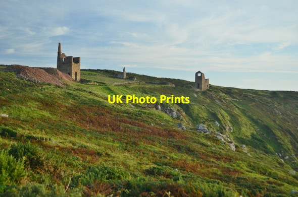 Photo 6"x4" Mining Landscape Boscean c2012