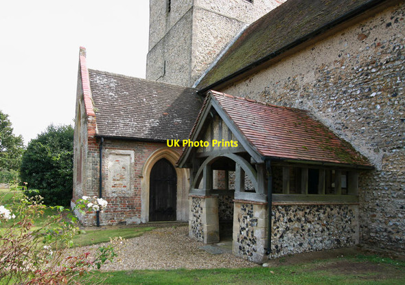 Photo 6"x4" St Peter, Ousden - Porch Ousden c2012