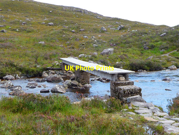 Photo 6"x4" The Fionn-abhainn footbridge Coulags c2012