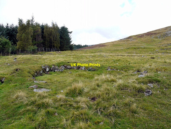 Photo 6"x4" Excavated remains of roundhouse, 'Western Fort', Grieve's Ash Linhope\/NT9616 c2012