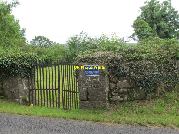 Photo 6"x4" The entrance to Templerushin Graveyard Blacklion c2012