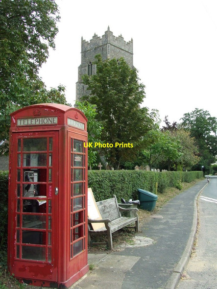 Photo 6"x4" Telephone Box Denham Corner c2012