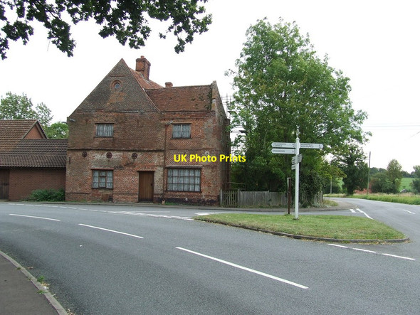 Photo 6"x4" Road Junction Horham c2012