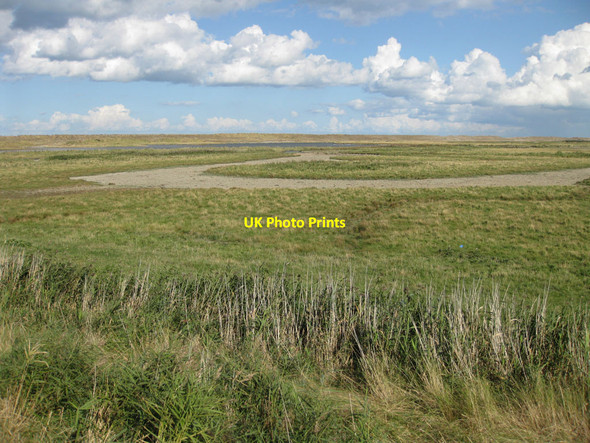 Photo 6"x4" Dried out saline lagoon Newgate\/TG0543 c2012