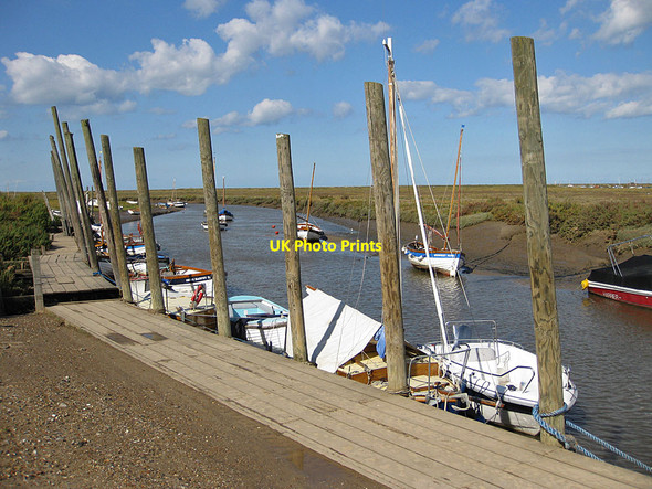 Photo 6"x4" Small craft at the moorings, Blakeney Blakeney\/TG0243 c2012