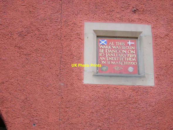 Photo 6"x4" Edinburgh: date plaque in Lallans, Canongate Edinburgh c2012