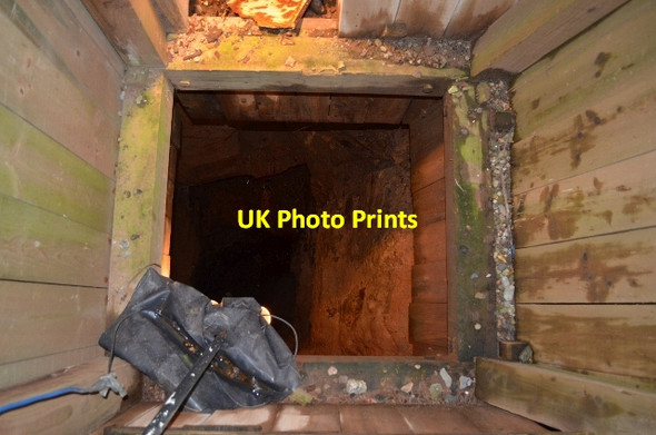 Photo 6"x4" Levant Mine - Man engine shaft Lower Boscaswell c2012