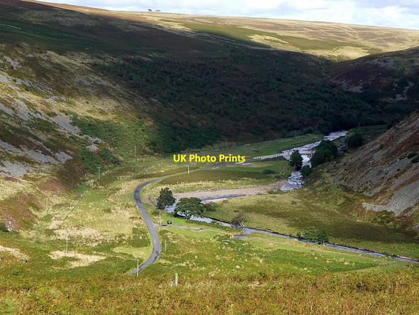 Photo 6"x4" Breamish Valley from the north-east ridge of Hartside Hill Ingram c2012