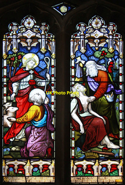 Photo 6"x4" St Mary, Comberton - Stained glass window Comberton\/TL3856 c2012