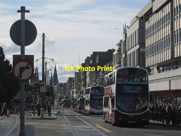 Photo 6"x4" Princes Street Edinburgh c2012