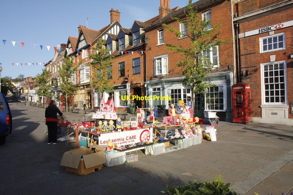 Photo 6"x4" Stall in the Market place Henley-on-Thames c2012