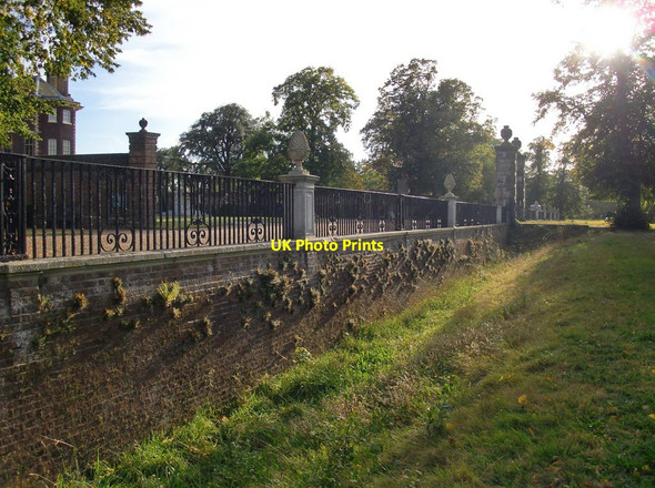 Photo 6"x4" Wall and ha-ha at Ham House Richmond\/TQ1874 c2012