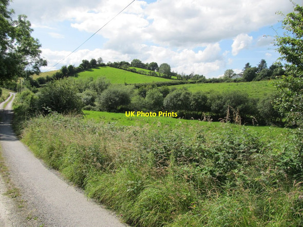 Photo 6"x4" The minor road to Degnavanty meandering past drumlins Madabawn c2012