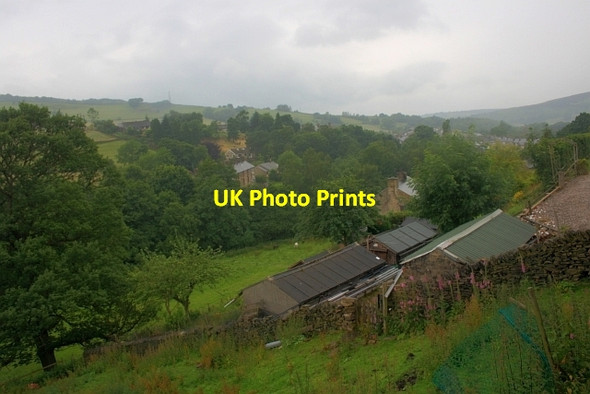Photo 6"x4" Hayfield from Kinder Road Farlands Booth c2012