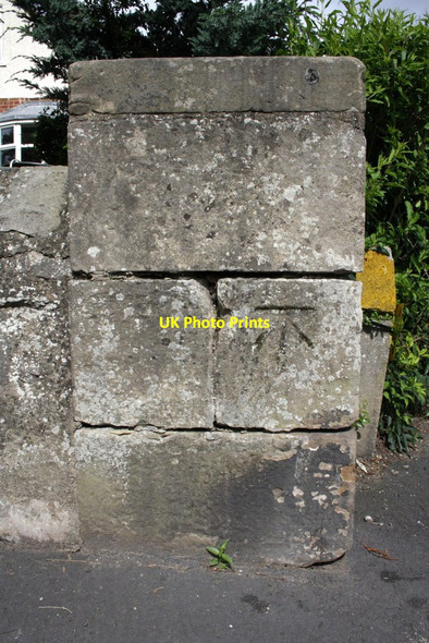 Photo 6"x4" Benchmark on corner wall pier of #59 Reeth Road Richmond\/NZ1701 c2012
