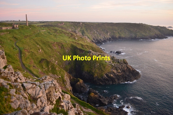 Photo 6"x4" Late Evening Botallack Boscean c2012
