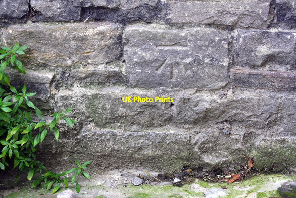 Photo 6"x4" Benchmark on the former Town Hall Middleham\/SE1287 c2012
