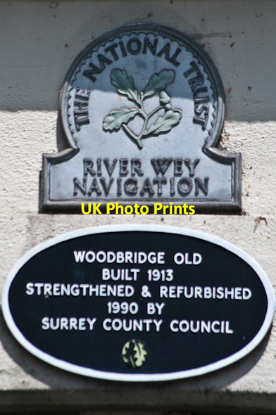 Photo 6"x4" Plaque, Woodbridge Road bridge Guildford c2012