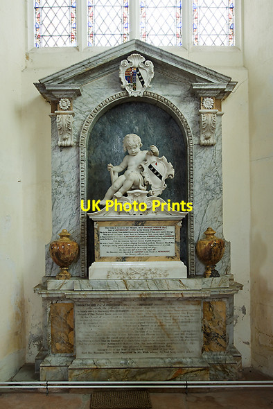 Photo 6"x4" St Andrew's church, Stogursey - monument to Sir Thomas Wroth & Thomas Palmer Stogursey c2012