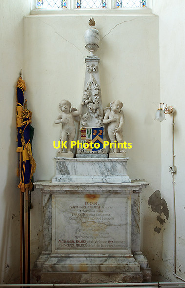Photo 6"x4" St Andrew's church, Stogursey - monument to Nathaniel Palmer Stogursey c2012