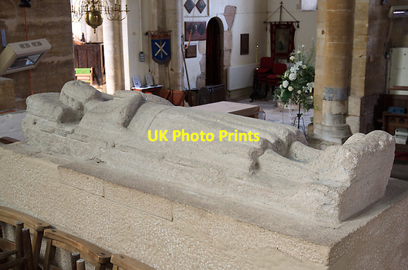 Photo 6"x4" St Andrew's church, Stogursey - effigy of William de Verney Stogursey c2012