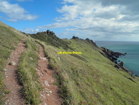 Photo 6"x4" Coastal path Bickerton\/SX8138 c2012