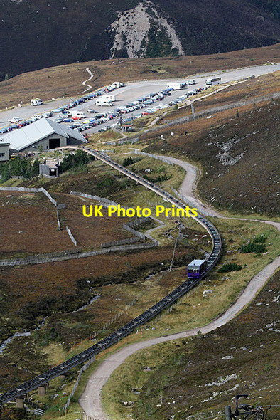 Photo 6"x4" The car park at the Cairngorm Mountain Railway Base Station Allt Coire an t-Sneachda\/NH9805 c2012