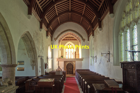Photo 6"x4" Church of St Thomas of Canterbury, Cothelstone - the nave Cothelstone c2012