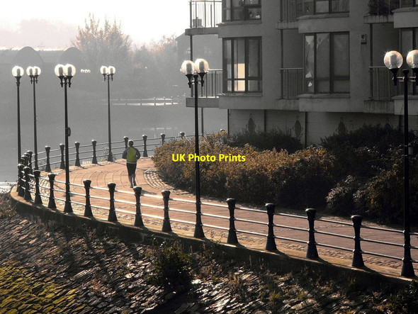 Photo 6"x4" Riverside path in Belfast Belfast c2012