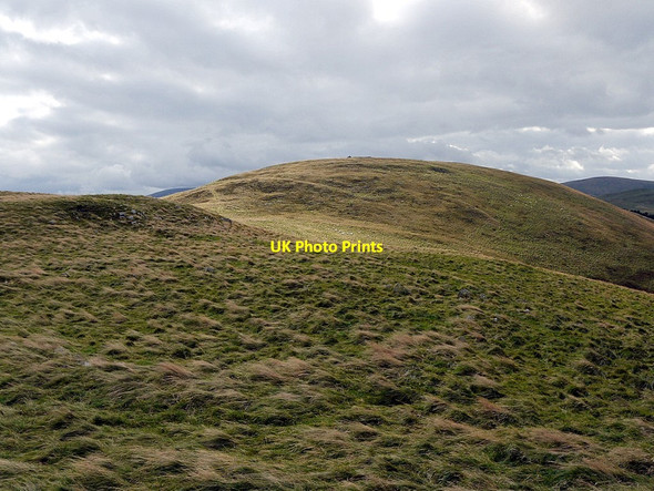 Photo 6"x4" Coldsmouth Hill from the north Kirk Yetholm c2012