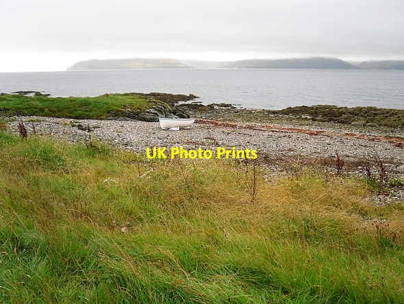 Photo 6"x4" Beach beside Claonaig to Skipness road Claonaig c2012