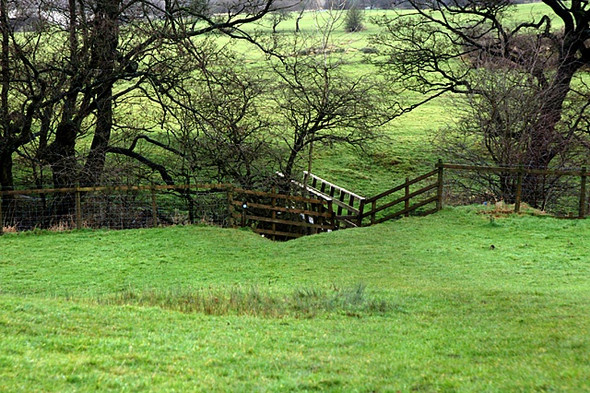 Photo 6"x4" Footbridge over Barrow Brook Barrow\/SD7338 c2008