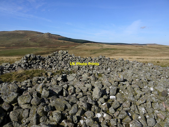 Photo 6"x4" Large cairn on Knock Hill Ingram c2012