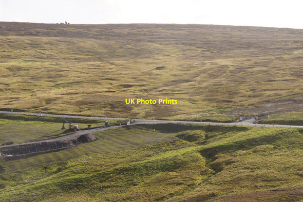 Photo 6"x4" Line of the Total pipeline at Firth Laxobigging c2012