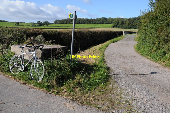 Photo 6"x4" My bike leaning on a milk churn stand Hystfield c2012