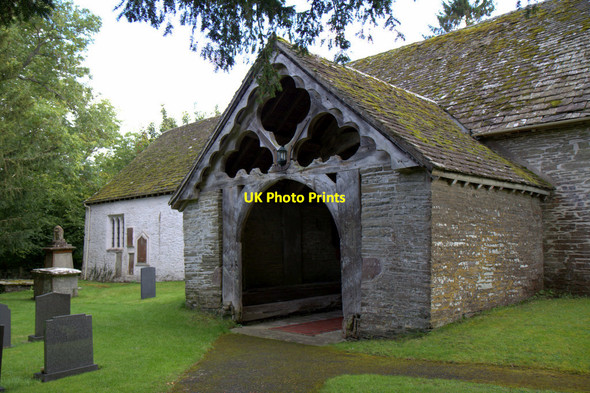 Photo 6"x4" Entrance to St Cewydd's Church, Aberedw, Powys Aberedw c2012