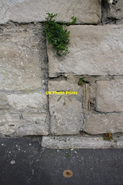 Photo 6"x4" Benchmark on wall of Wakeham Fortuneswell c2012