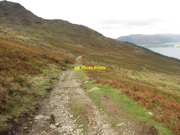 Photo 6"x4" The Tain Way gradually descending towards the town of Carlingford Carlingford c2012