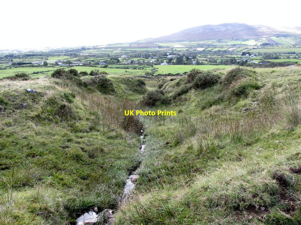 Photo 6"x4" Incised moorland stream below the Tain Way Carlingford c2012