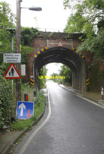 Photo 6"x4" Railway bridge over the B3081 Bruton c2012