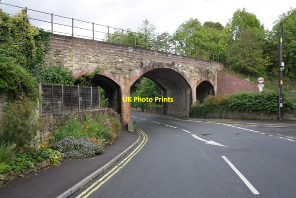 Photo 6"x4" Railway bridge 126.54 over the A359 West End\/ST6734 c2012
